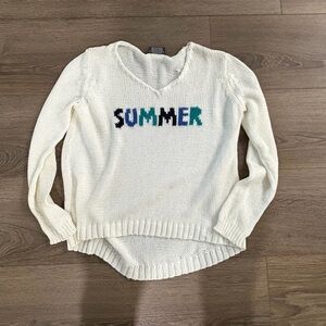 Wooden ships White Summer Sweater S/M